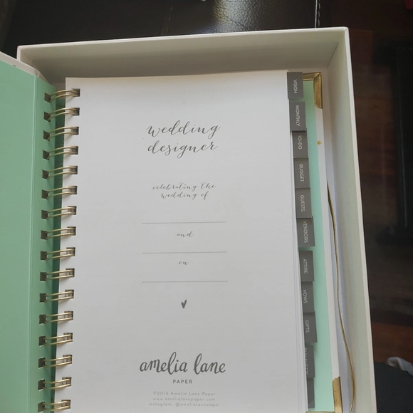 Amelia Lane Other - Wedding Planner - Mint and Gray